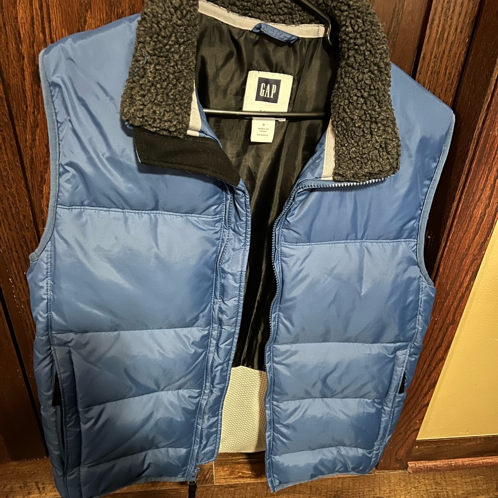 Royal blue puffer vest